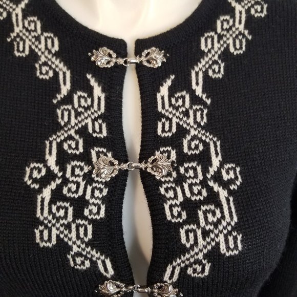 Apleks 100% Wool Cardigan Sweater - Picture 2 of 10